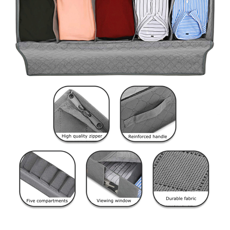 Under Bed Storage With Five Compartments