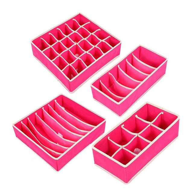 Underwear Storage Box - 4 Piece Set