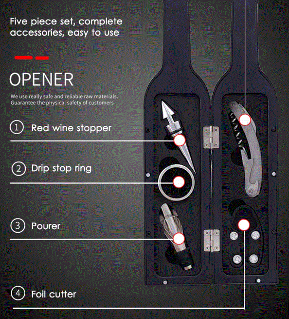 Wine Bottle Opener Set Deluxe Tool