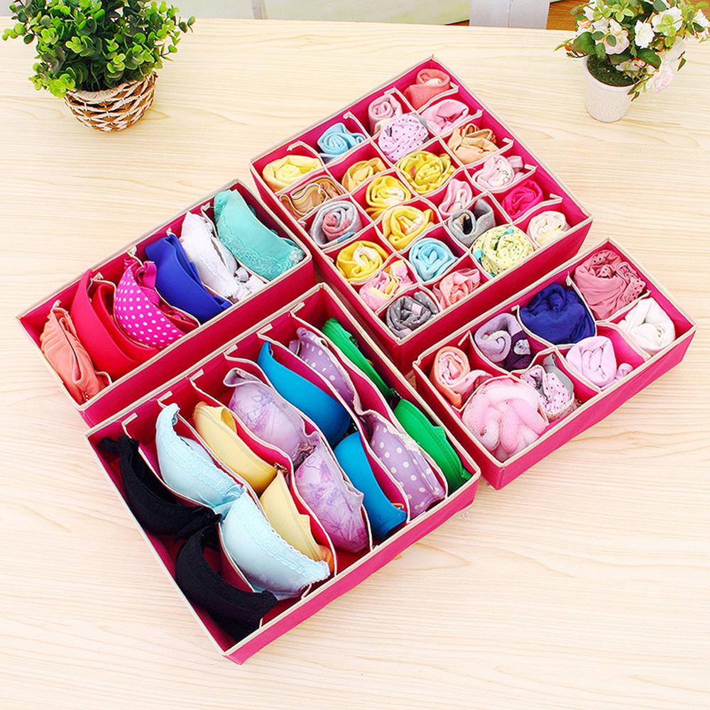 Underwear Storage Box - 4 Piece Set